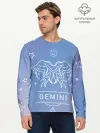 Мужской лонгслив базовый / Знак Близнецы