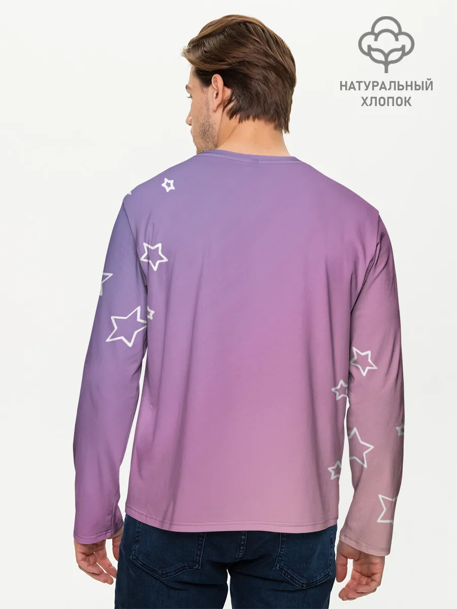 Мужской лонгслив базовый / Знак Лев