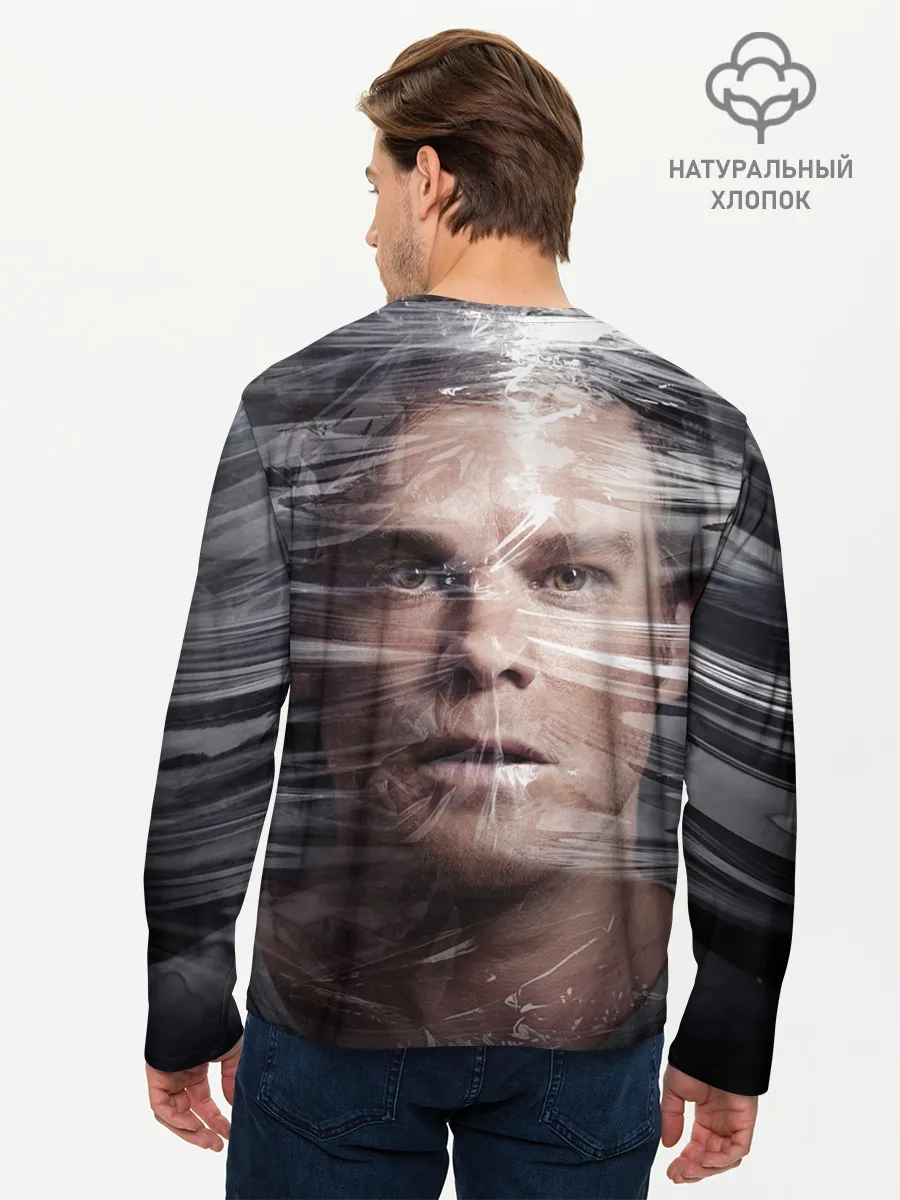 Мужской лонгслив базовый / Декстер Морган в пленке