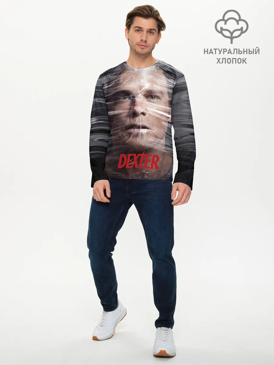 Мужской лонгслив базовый / Декстер Морган в пленке