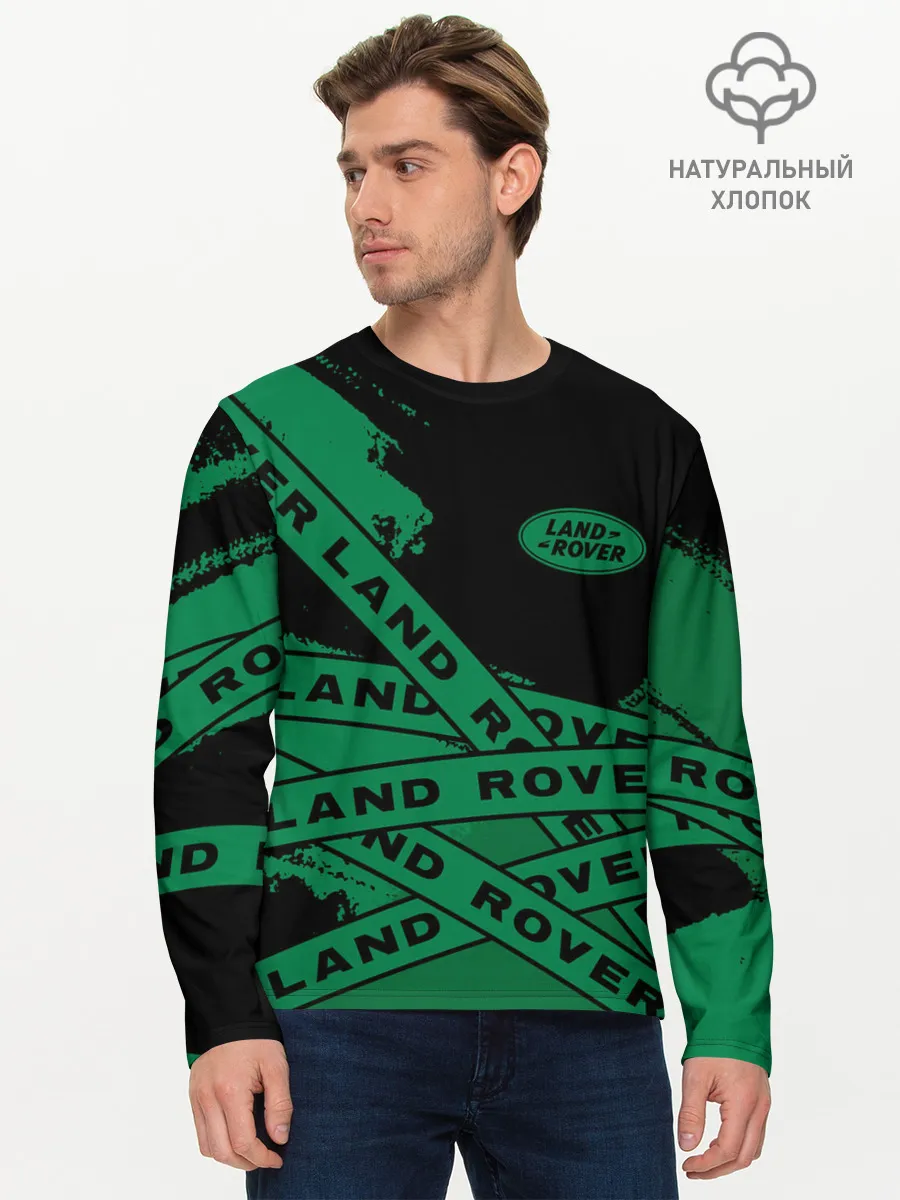 Мужской лонгслив базовый / Land Rover - Strokes