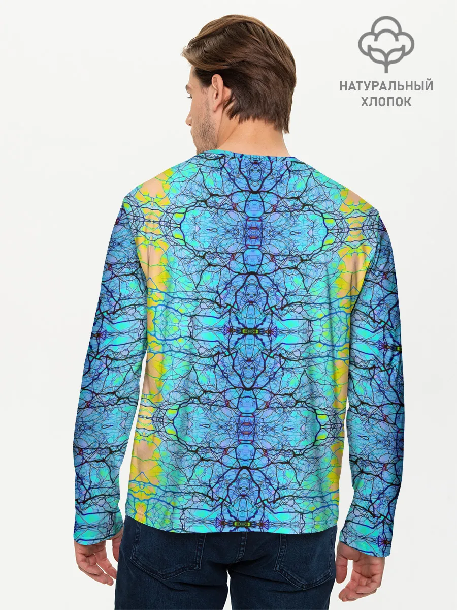 Мужской лонгслив базовый / Психоделика