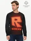 Мужской лонгслив базовый / ROBLOX NEON RED
