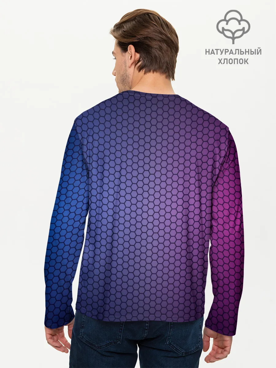 Мужской лонгслив базовый / Zero Two в треугольнике