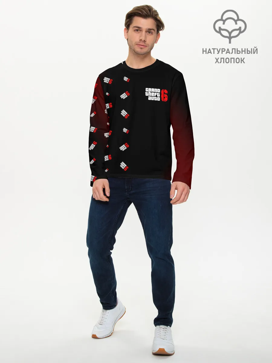 Мужской лонгслив базовый / ГТА 6 - Соты