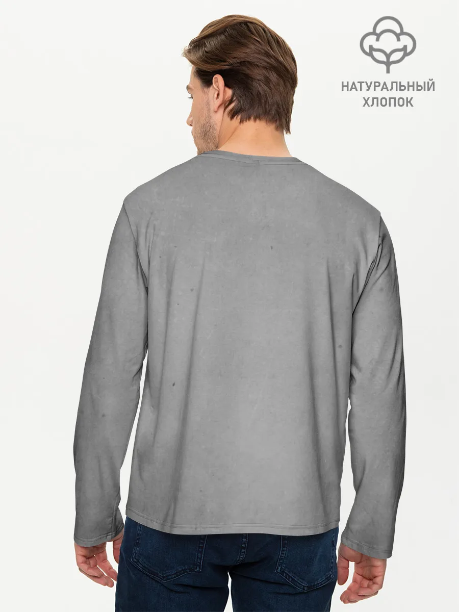 Мужской лонгслив базовый / White Siren Head