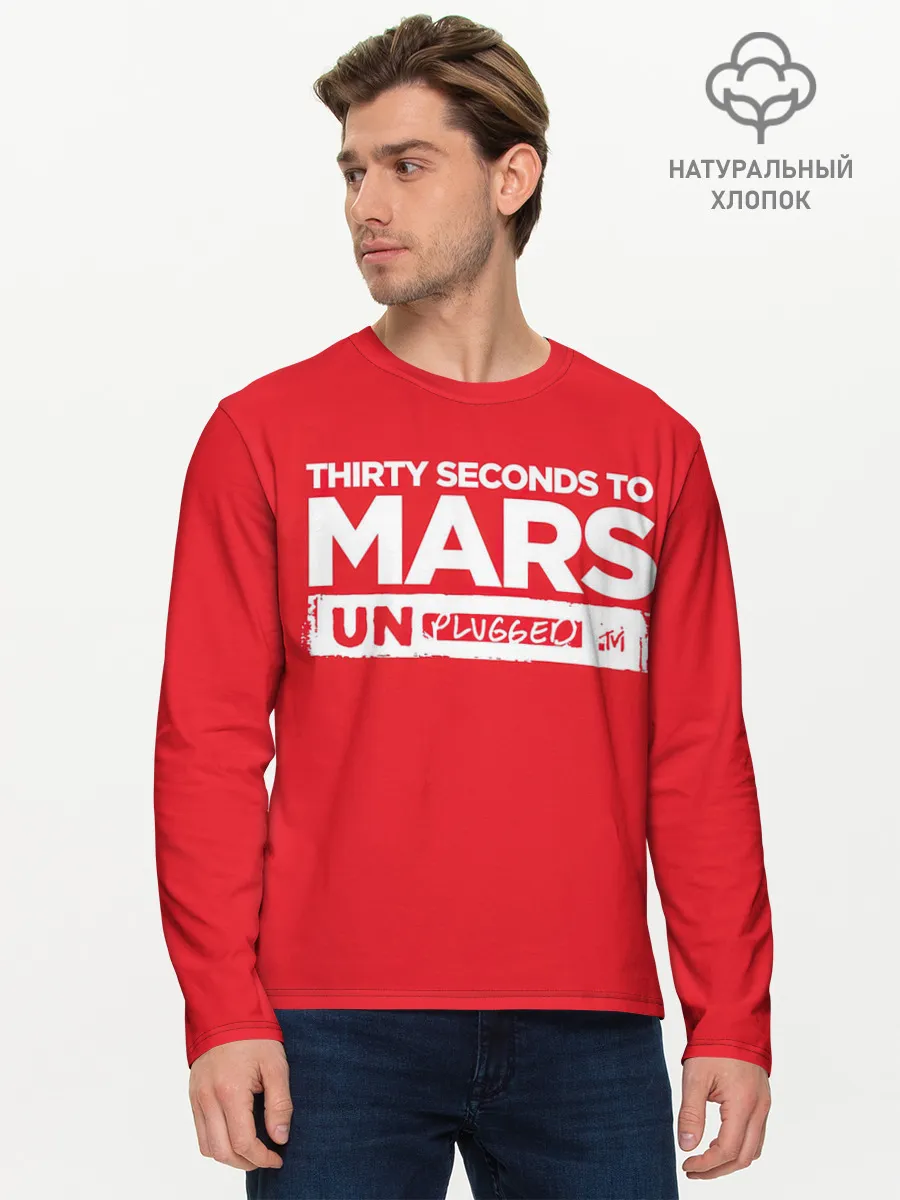 Мужской лонгслив базовый / Thirty Seconds to Mars UN PLUGGED
