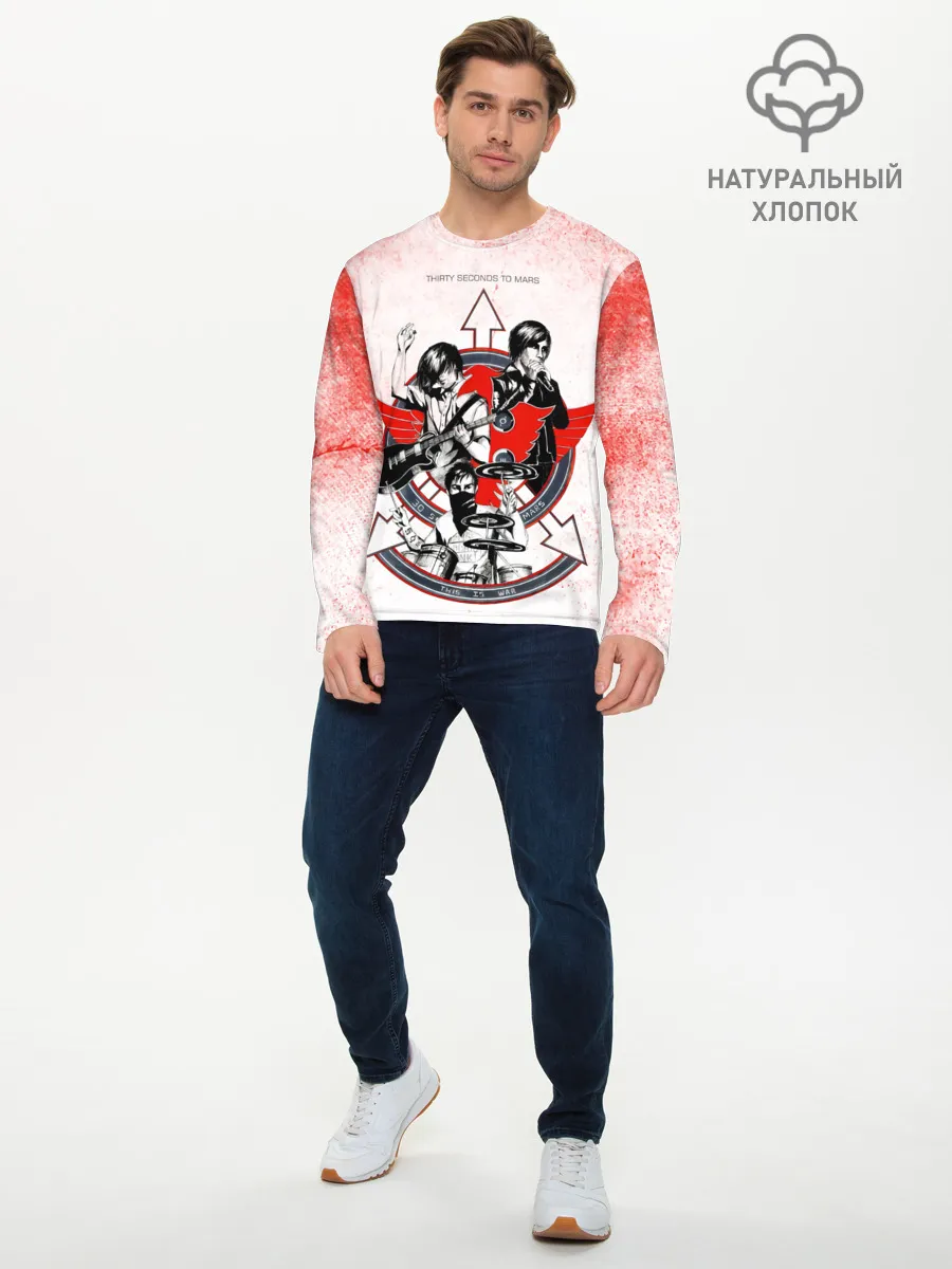 Мужской лонгслив базовый / Thirty Seconds to Mars арт группы