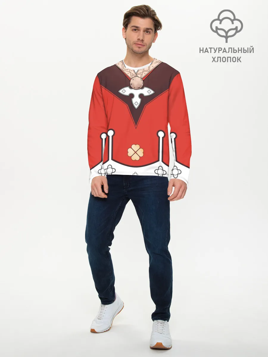 Мужской лонгслив базовый / КОСТЮМ КЛИ | ГЕНШИН ИМПАКТ