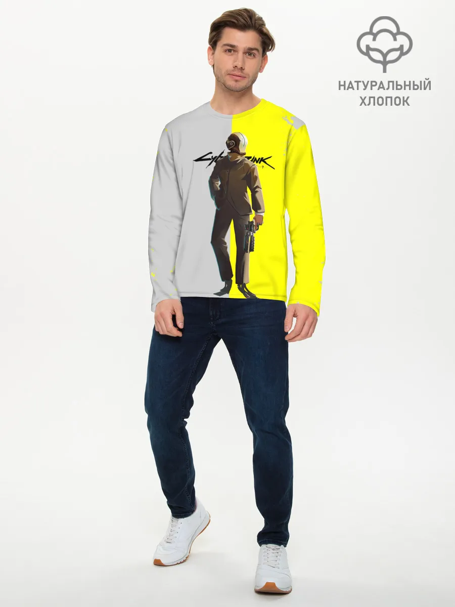 Мужской лонгслив базовый / CYBERPUNK 2077 | КИБЕРПАНК