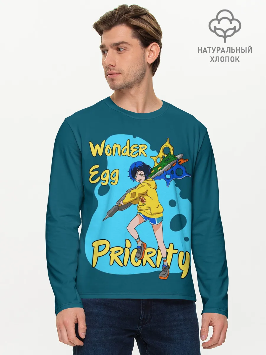 Мужской лонгслив базовый / Wonder Egg Priority