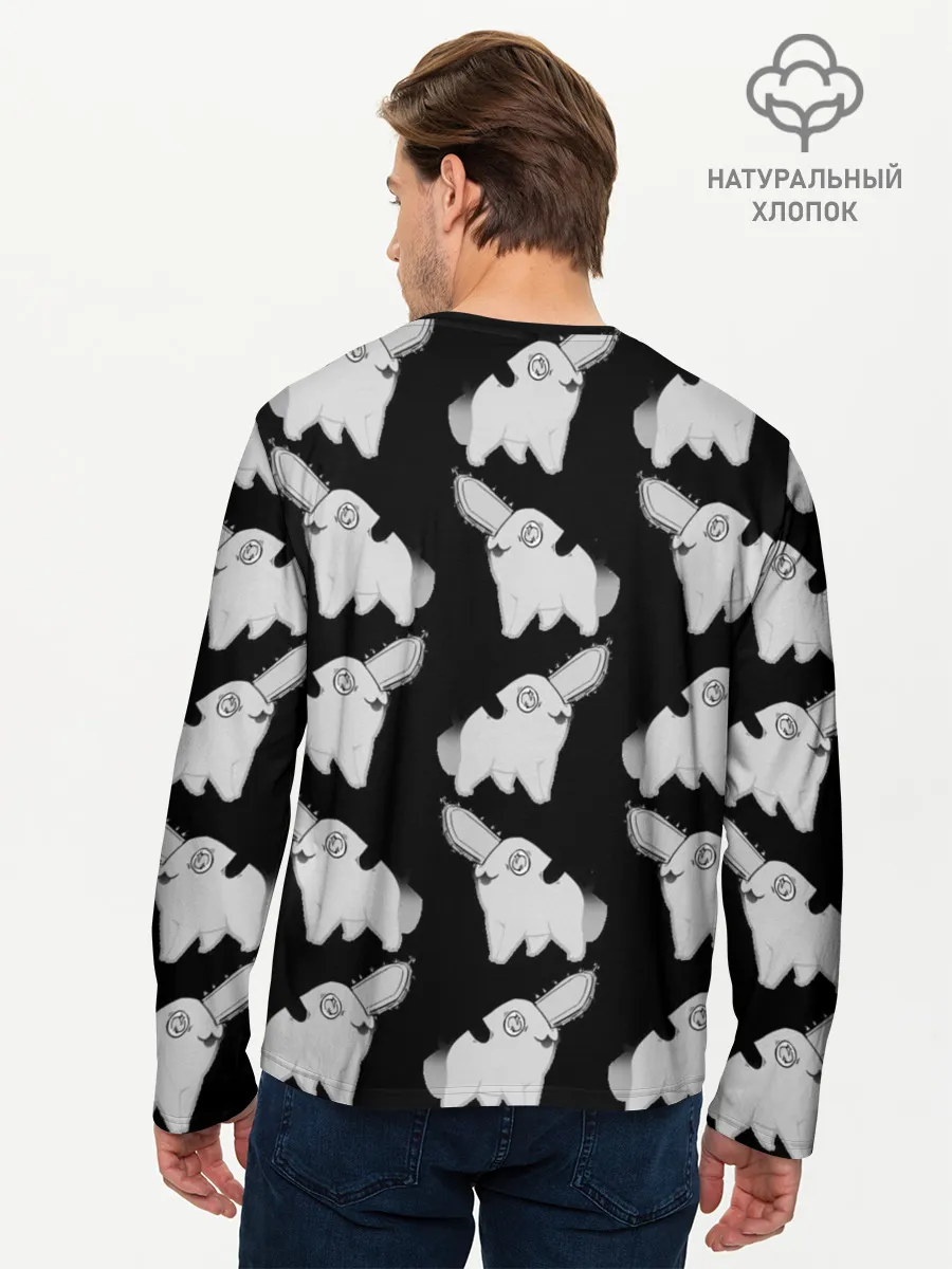 Мужской лонгслив базовый / Почитта в стиле manga