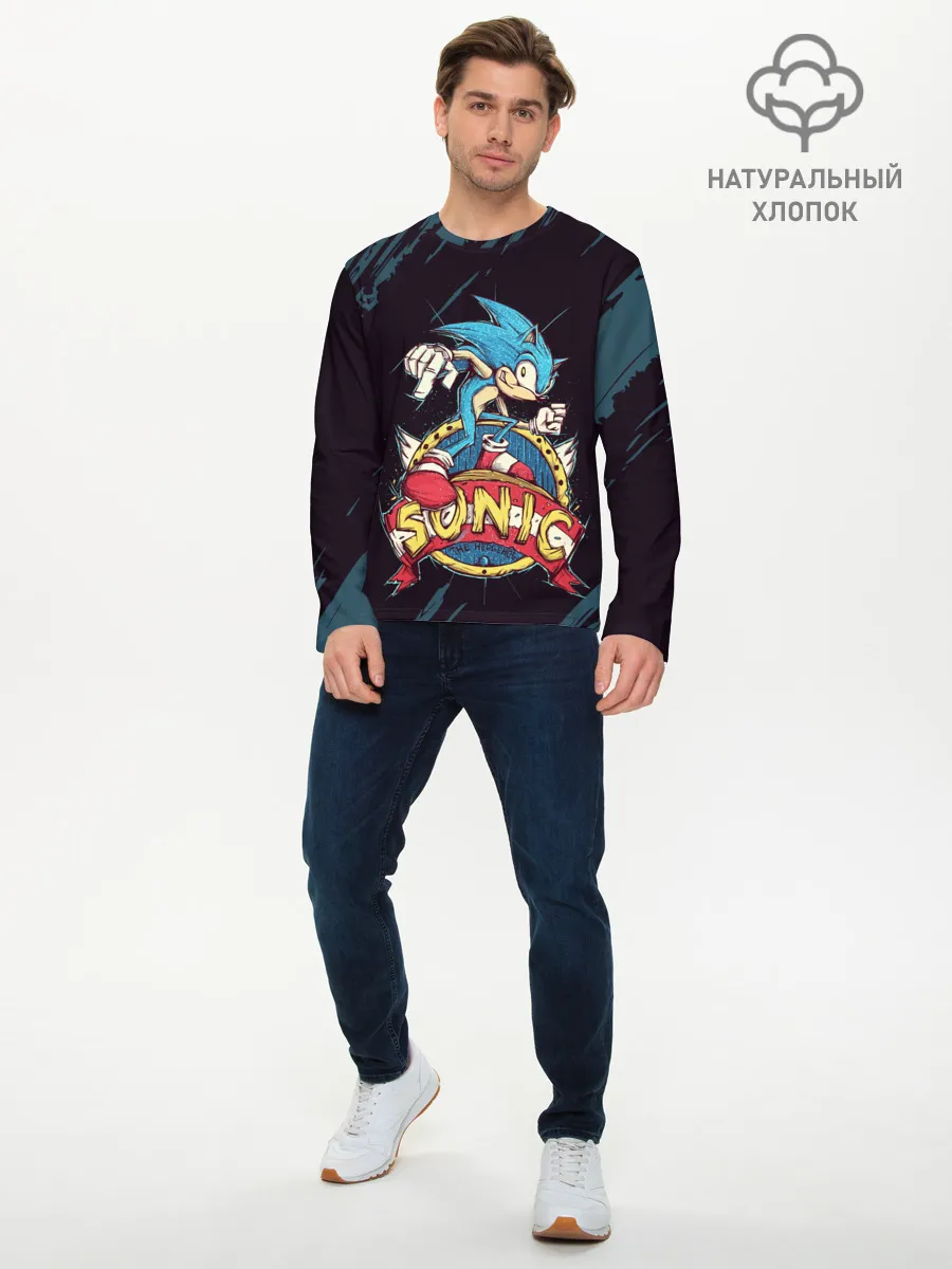 Мужской лонгслив базовый / SONIC | СОНИК