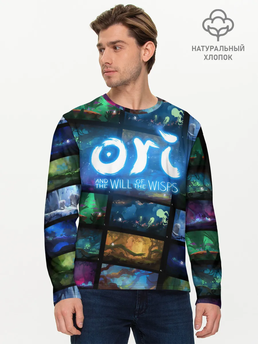 Мужской лонгслив базовый / Ori and the Will of the Wisps