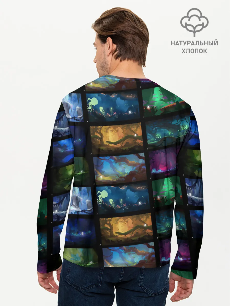 Мужской лонгслив базовый / Ori and the Will of the Wisps