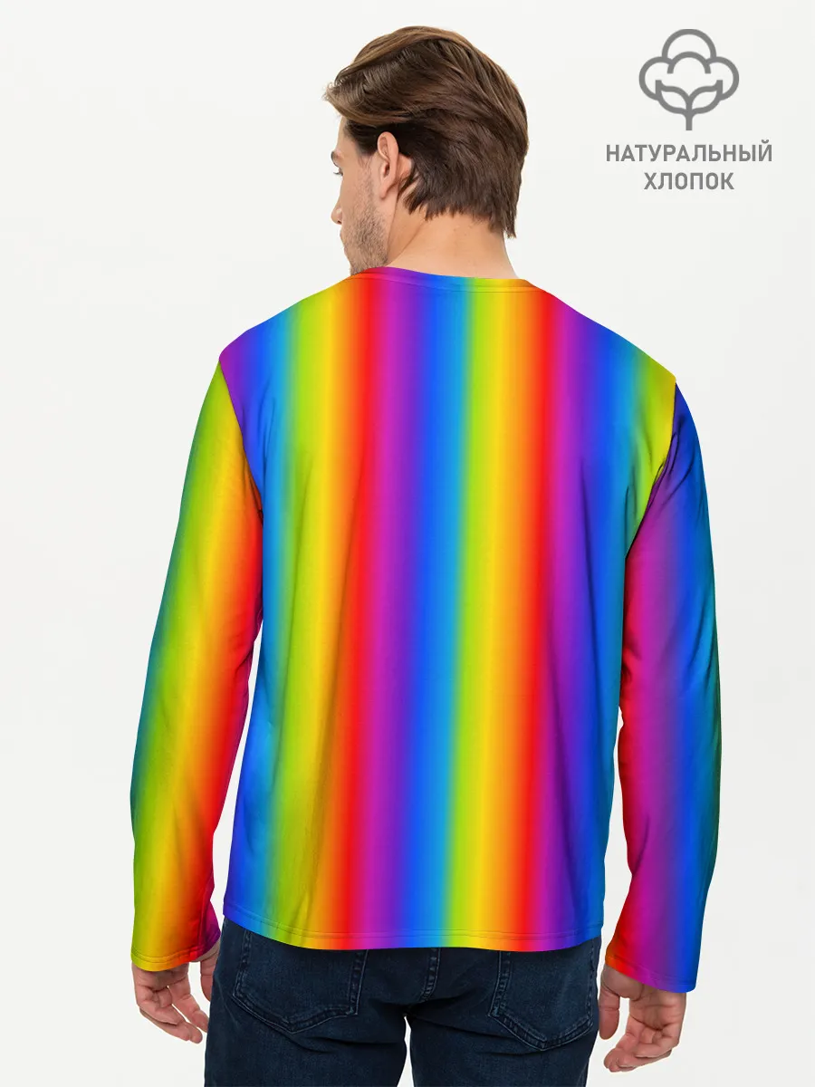 Мужской лонгслив базовый / Color gradient