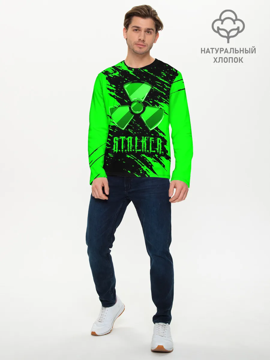 Мужской лонгслив базовый / S.T.A.L.K.E.R. NEON | СТАЛКЕР