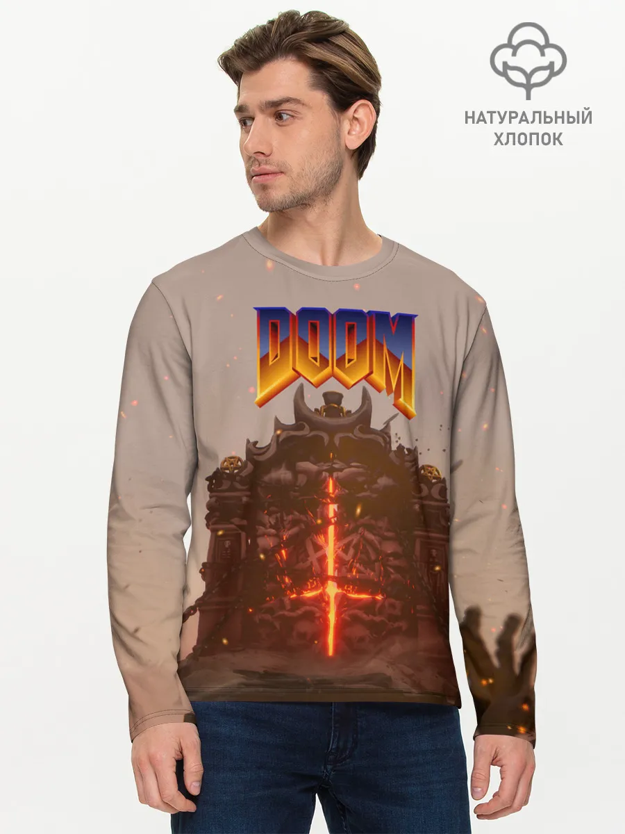 Мужской лонгслив базовый / DOOM | ДУМ