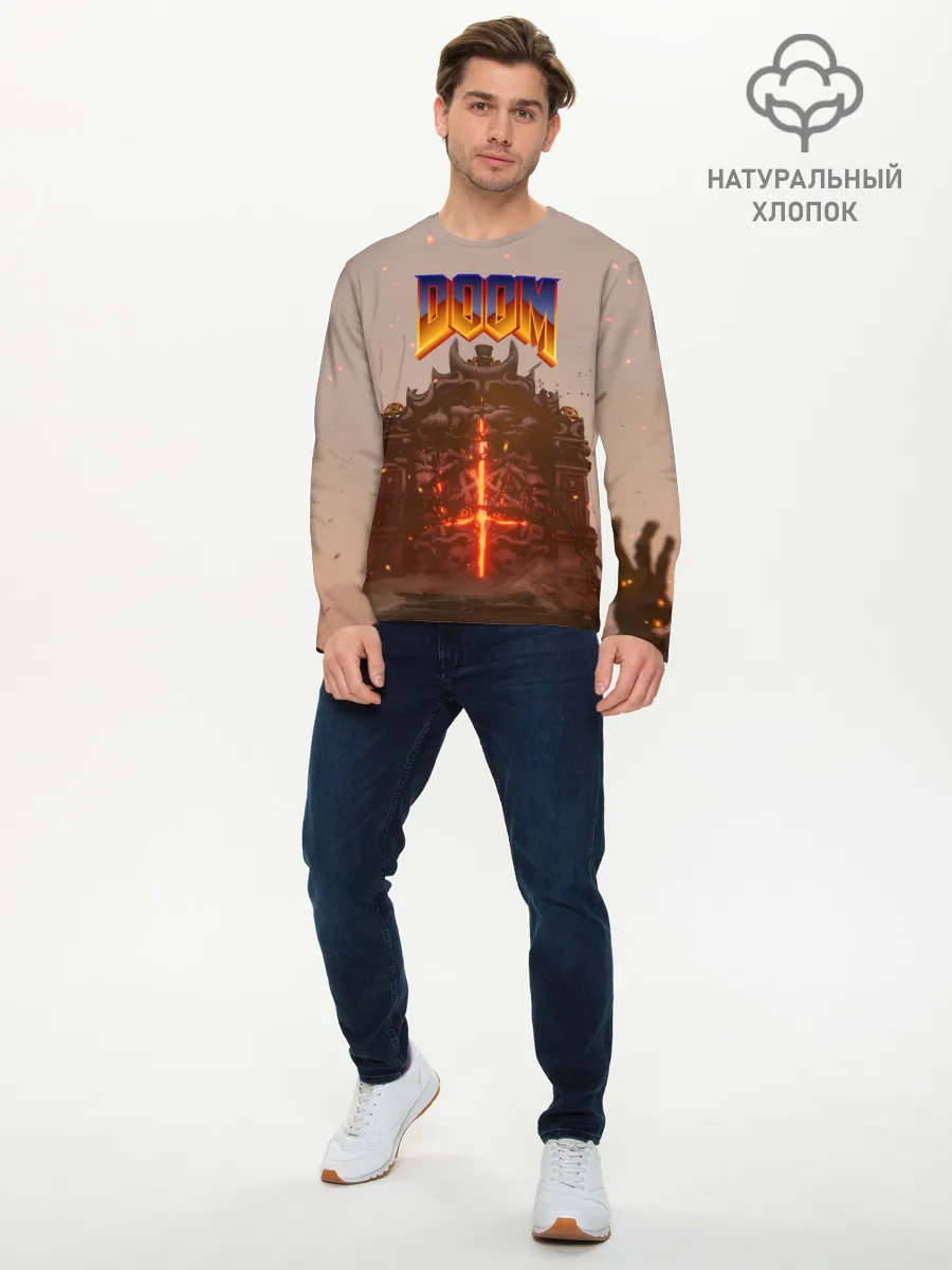 Мужской лонгслив базовый / DOOM | ДУМ