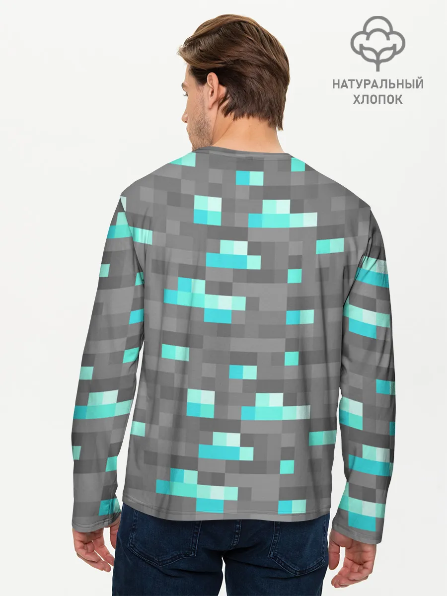 Мужской лонгслив базовый / Алмазы