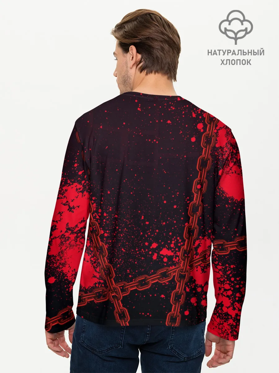 Мужской лонгслив базовый / Geometry Dash