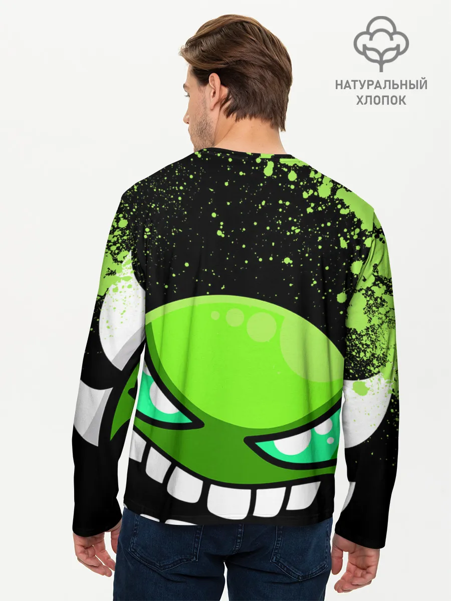 Мужской лонгслив базовый / Geometry Dash