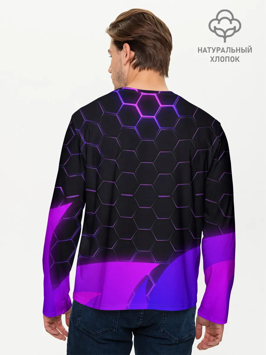 Мужской лонгслив базовый / Geometry Dash