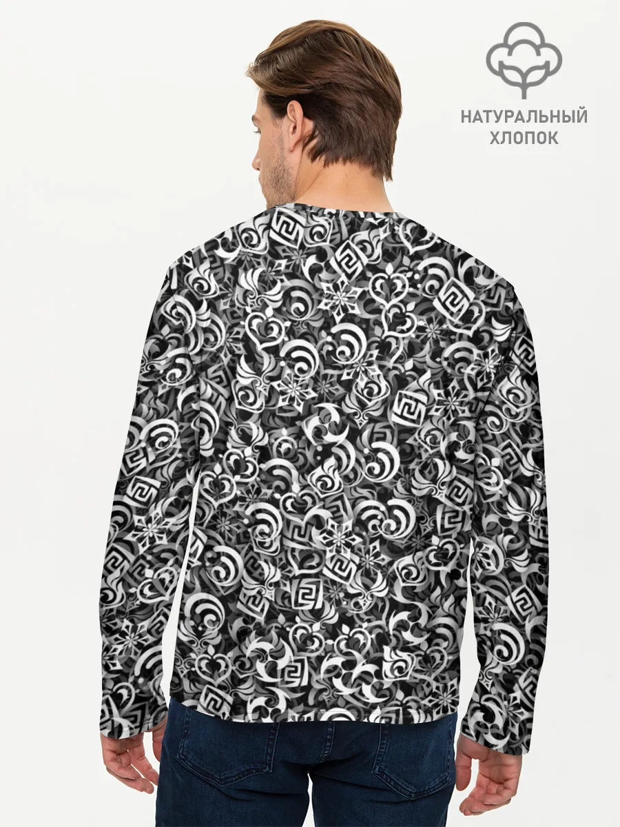 Мужской лонгслив базовый / Genshin impact elements