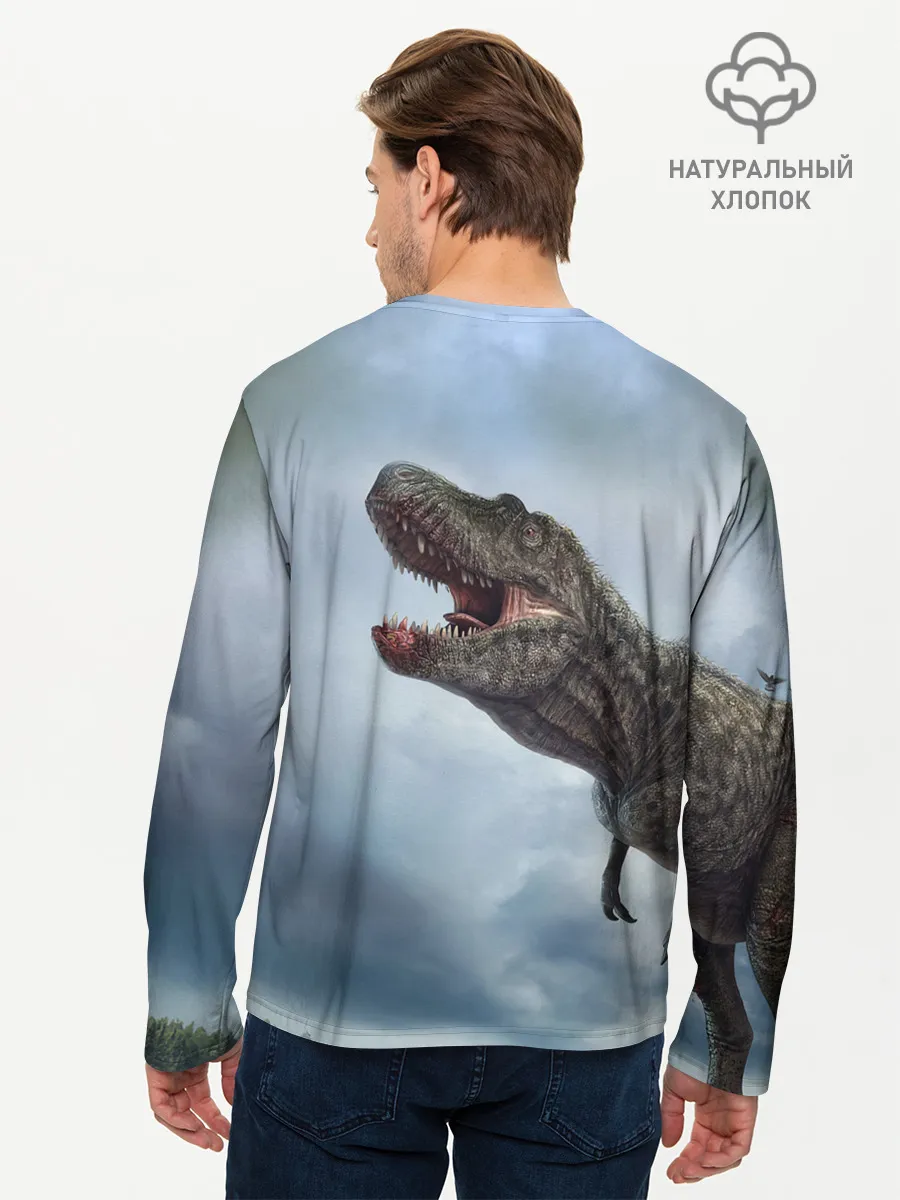 Мужской лонгслив базовый / Jurassic World | Мир Юрского периода