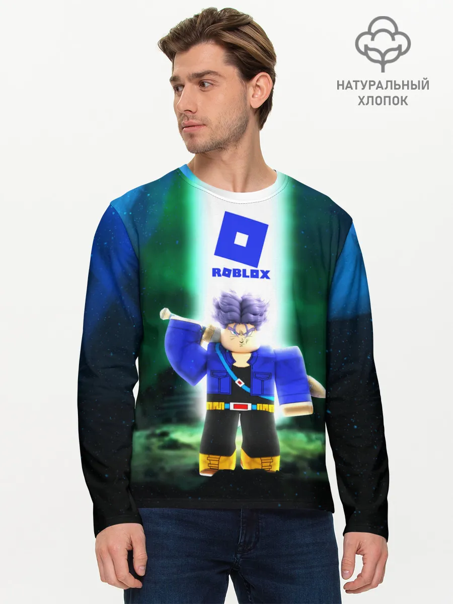 Мужской лонгслив базовый / DRAGONBALL | ROBLOX | РОБЛОКС