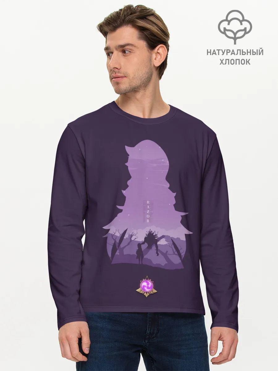 Мужской лонгслив базовый / RAZOR | РЕЙЗОР | ГЕНШИН