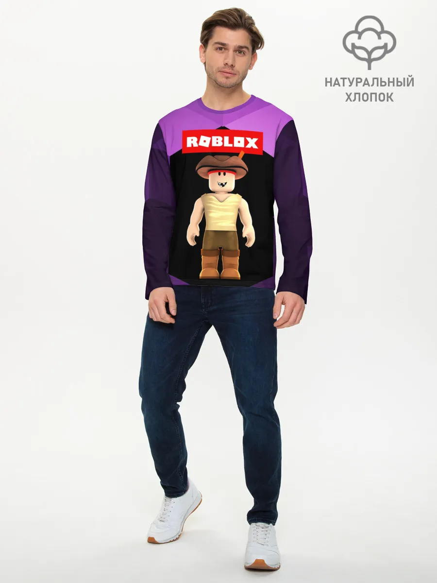 Мужской лонгслив базовый / ROBLOX | РОБЛОКС