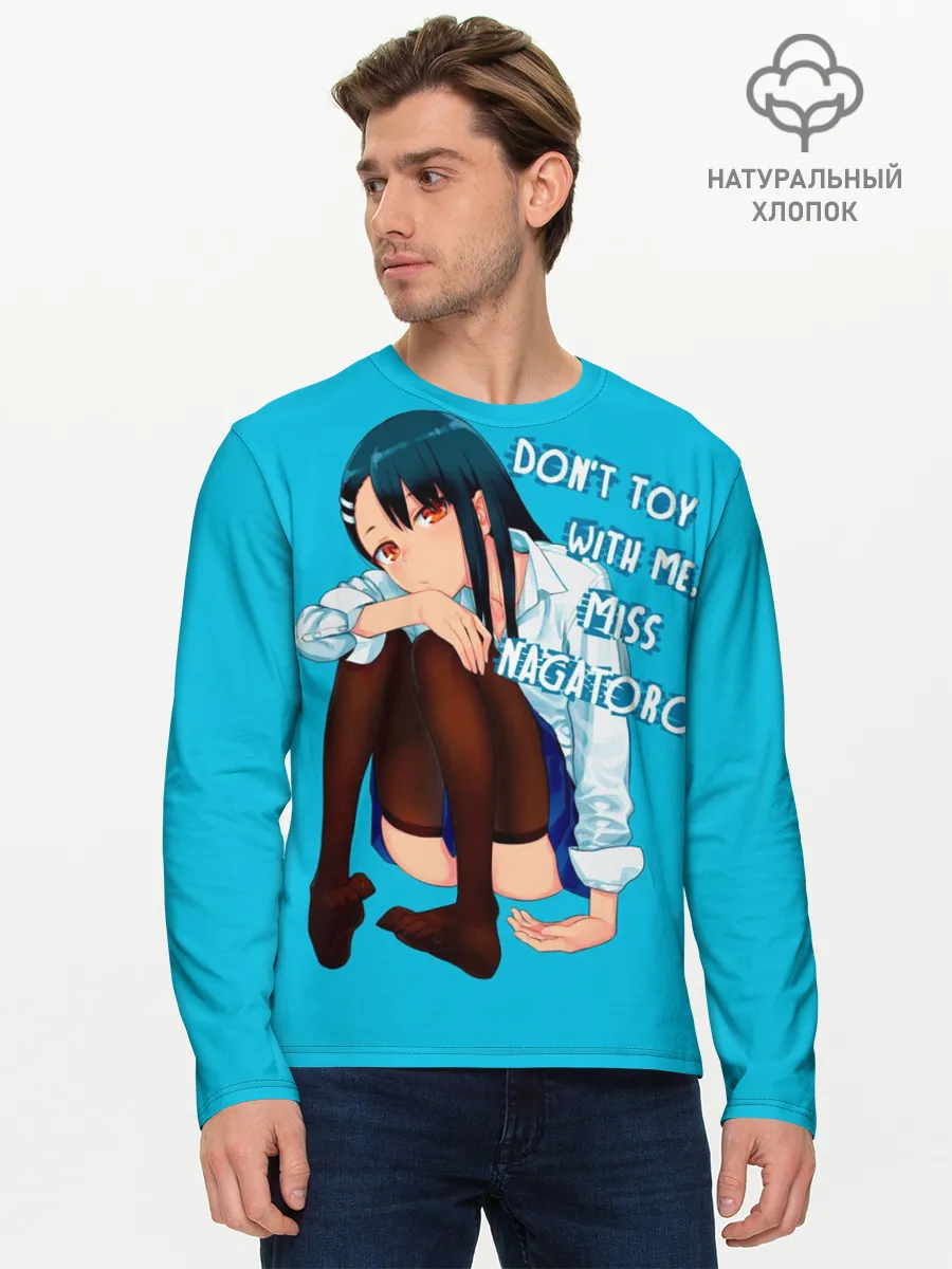 Мужской лонгслив базовый / Скучающая Нагаторо