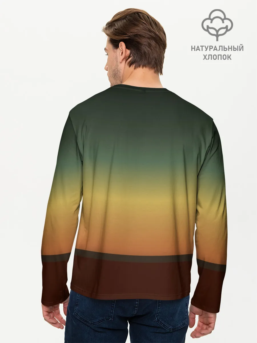 Мужской лонгслив базовый / Maneskin в лучах заката