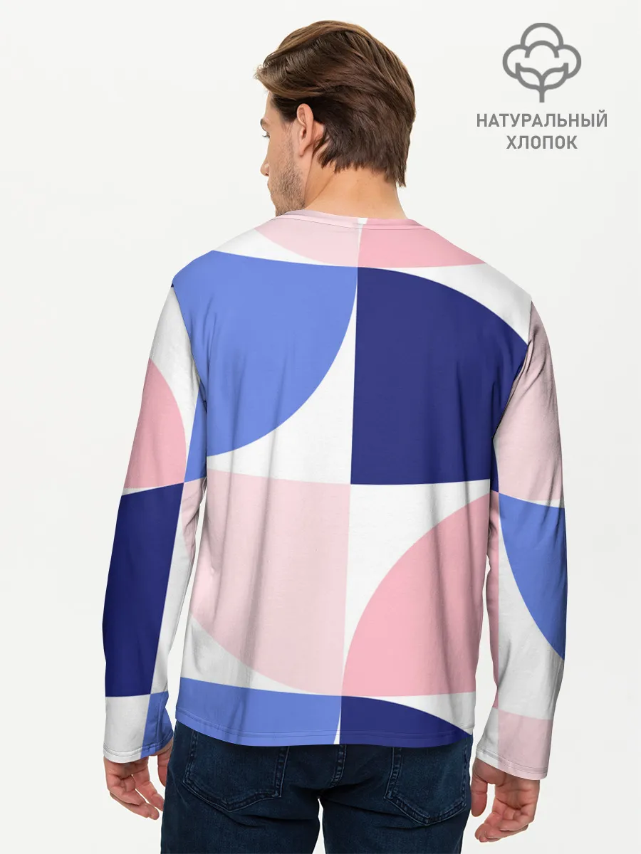 Мужской лонгслив базовый / узоры