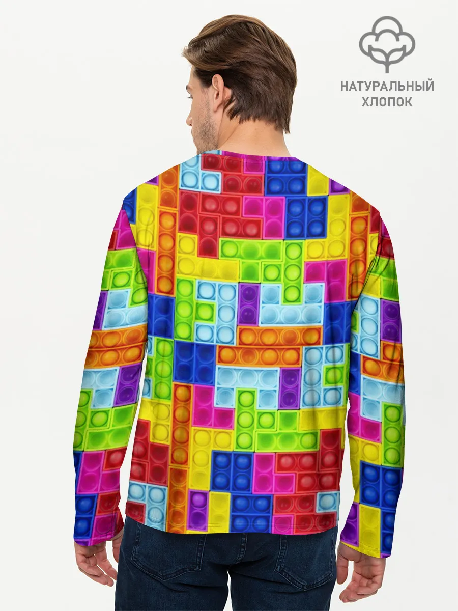 Мужской лонгслив базовый / POP IT | ПОП ИТ ПАЗЛ