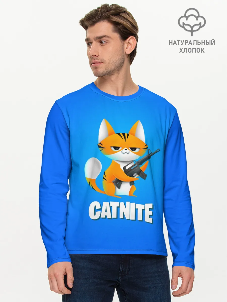 Мужской лонгслив базовый / Catnite