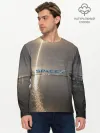 Мужской лонгслив базовый / SpaceX Dragon 2