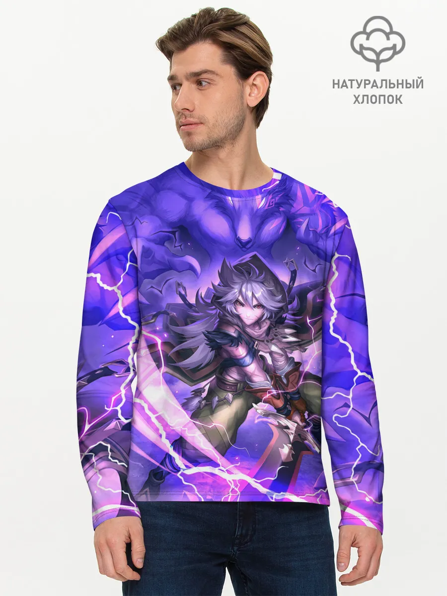 Мужской лонгслив базовый / Рэйзор | Genshin Impact | Геншин Импакт