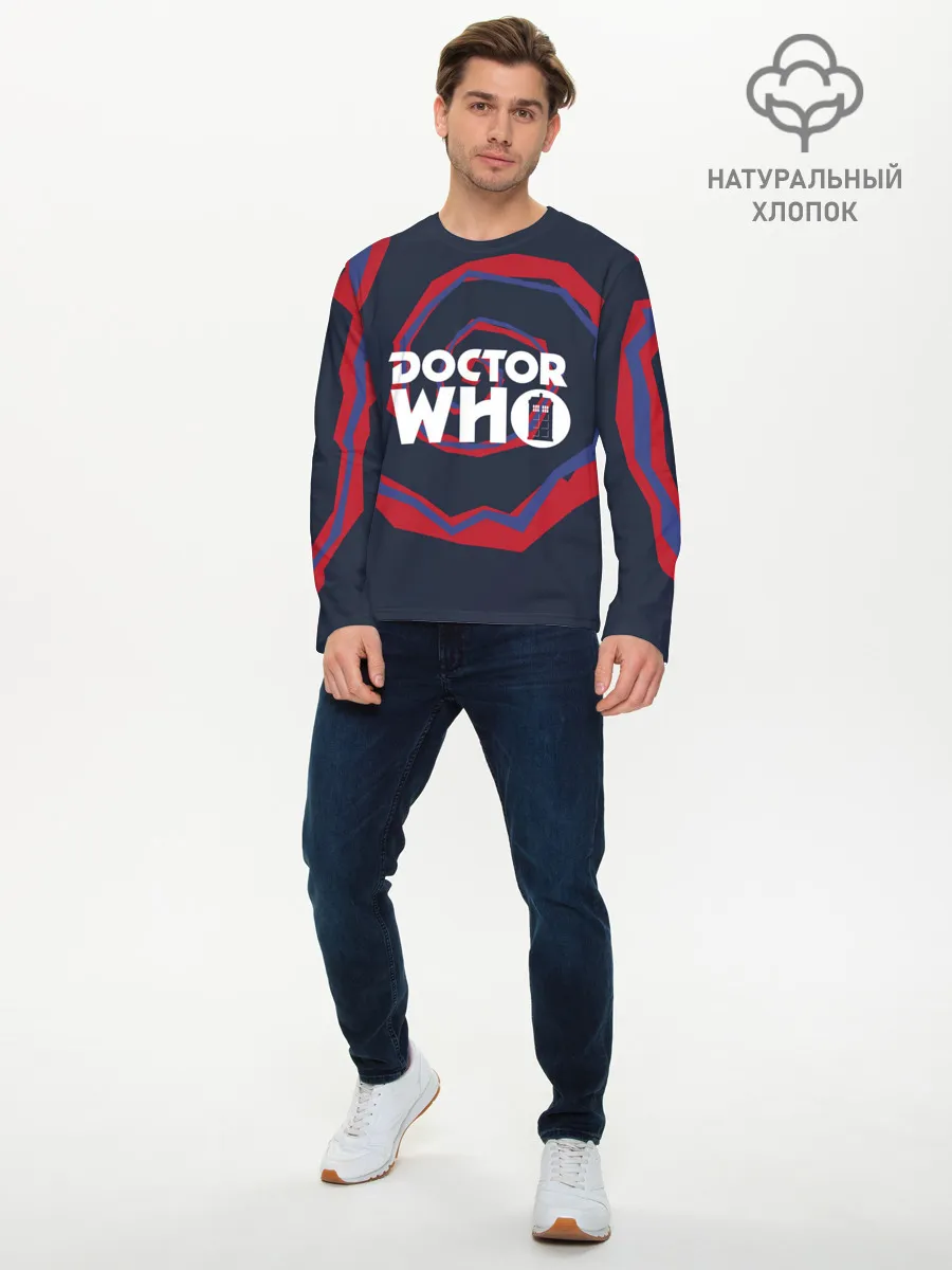 Мужской лонгслив базовый / Пришелец с планеты Галлифрей