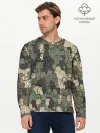 Мужской лонгслив базовый / Камуфляж из матрёшек