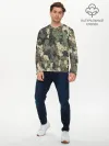 Мужской лонгслив базовый / Камуфляж из матрёшек