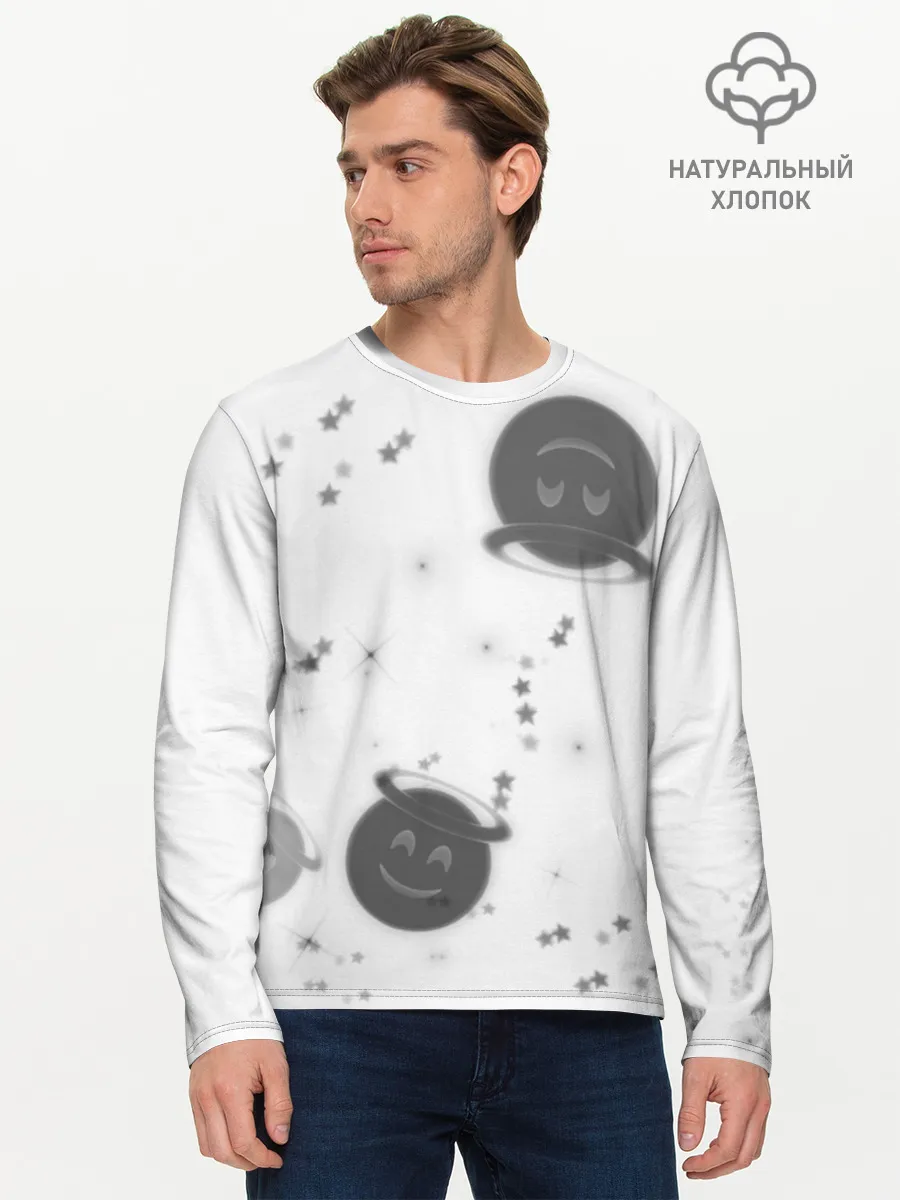 Мужской лонгслив базовый / Смайл