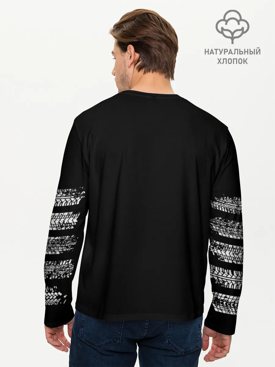 Мужской лонгслив базовый / НЕ ЕДЬ ЗА МНОЙ