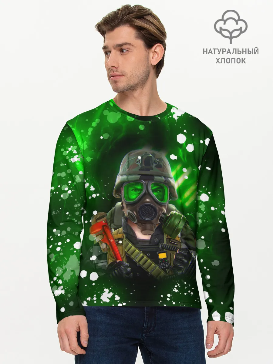 Мужской лонгслив базовый / Opposing Force | Адриан Шепард