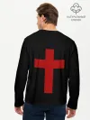 Мужской лонгслив базовый / Красный Крест