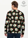 Мужской лонгслив базовый / Черепа и розы / Skull and Roses