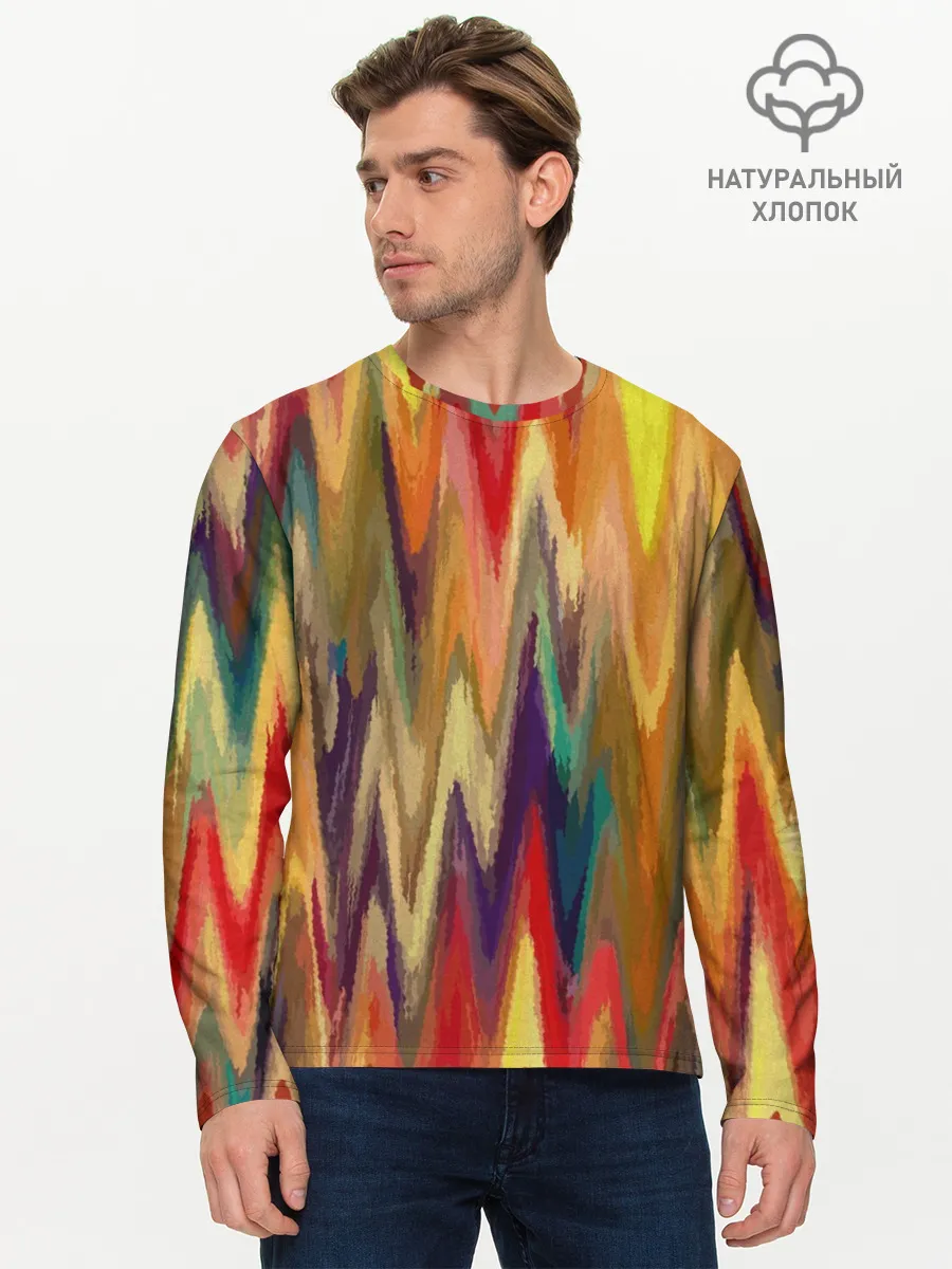 Мужской лонгслив базовый / Секрет иката