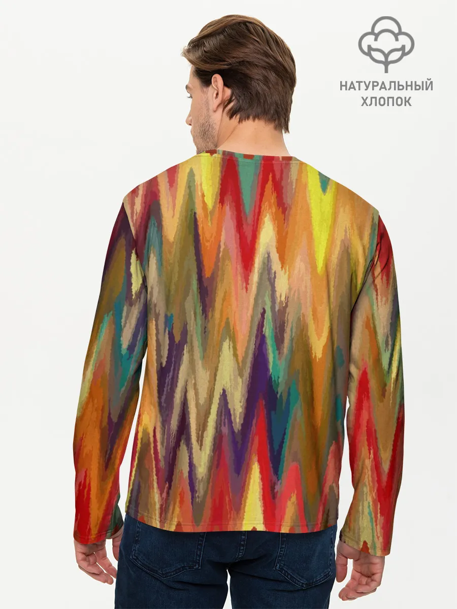 Мужской лонгслив базовый / Секрет иката