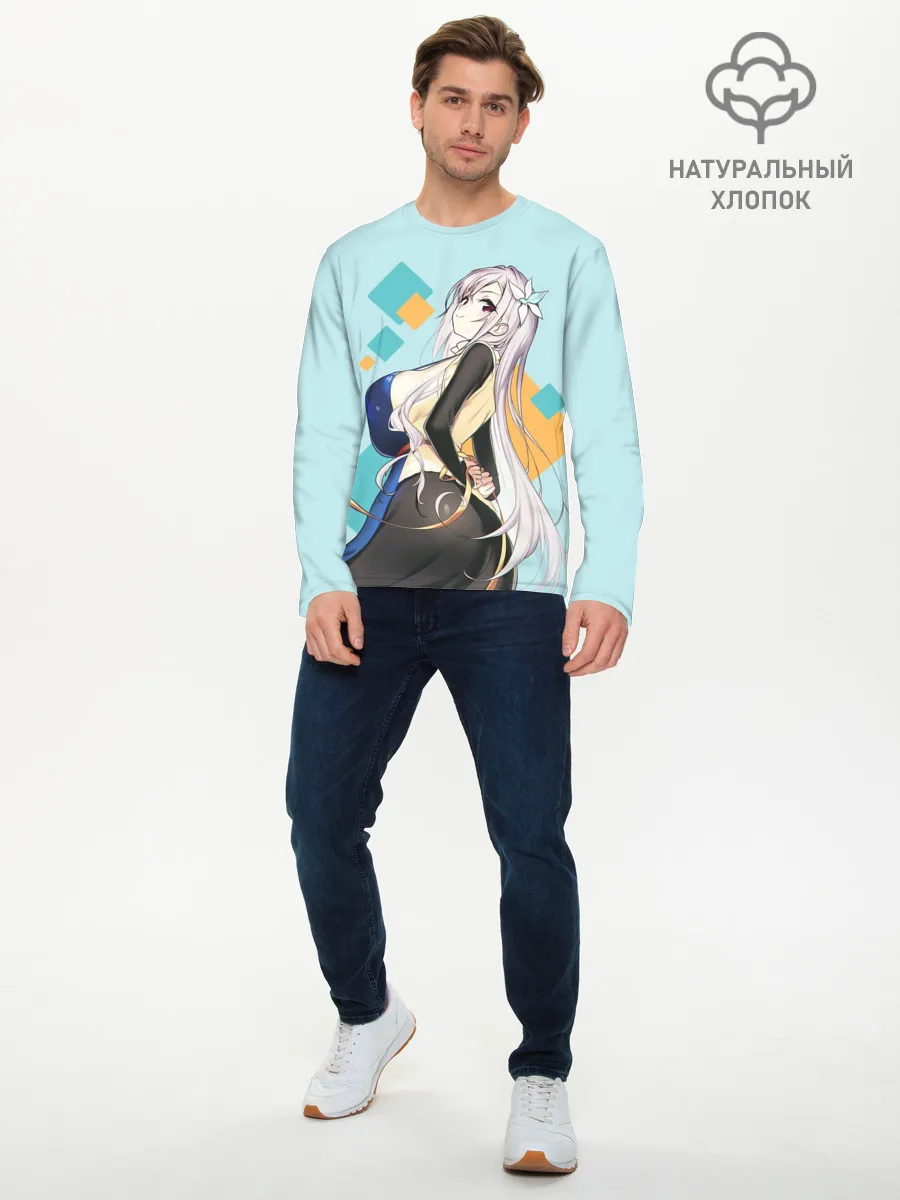 Мужской лонгслив базовый / Рэона Кисараги